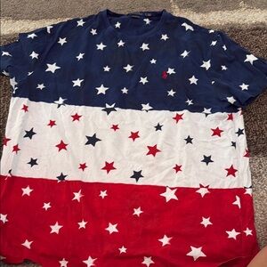 Polo Ralph Lauren Star Pattern Tee - Navy, White, Red
